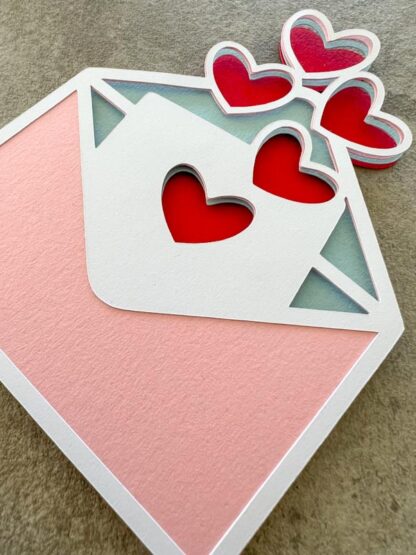 Layered love letter svg for crafts